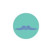 moustache. Hipster. movember. male. men Glyph Icon. vector