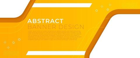 Abstract banner vector design with yellow color gradiend, empty background template for media promotion or web banner
