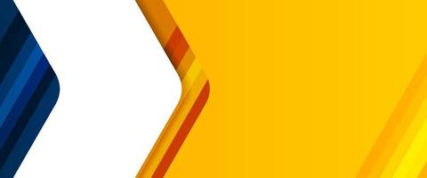 banner vectorial abstracto con color amarillo y azul, plantilla de fondo vacía para promoción de medios o banner web vector