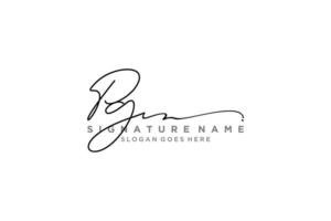 Initial PG Letter Signature Logo Template elegant design logo Sign Symbol template vector icon