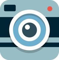 Camera icon vector in white background