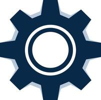 setting icon vector in white background, gear icon vector