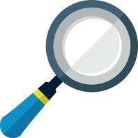 magnifying glass icon vector in white background