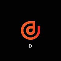 simple and cool letter d logo design, letter d logo, simple and cool letter d logo vector