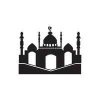 logotipo de icono de mezquita, diseño vectorial vector