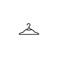 logotipo de icono de perchas, diseño vectorial vector