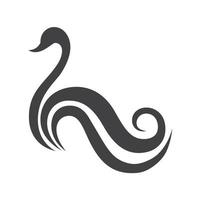 Swan Icon Template Vector Illustration