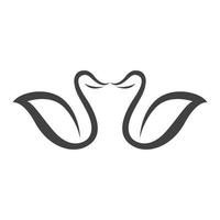 Swan Icon Template Vector Illustration