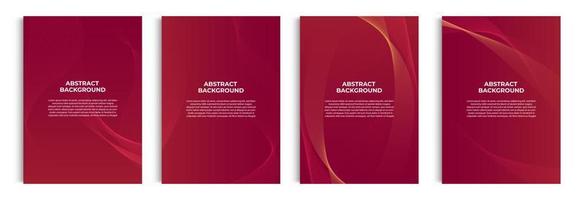 set of modern background with dynamic shapes composition. vector