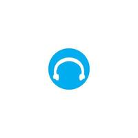 Earphone icon logo, vector design