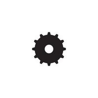 Gear icon logo, vector design