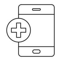 Trendy vector design of mobile medical app