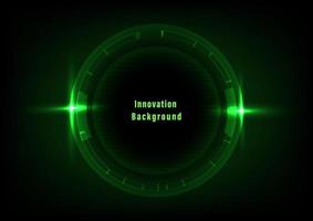 Green technology computer circuit design innovation concept vector background.