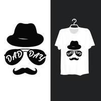 Dad day t shirt template design. vector