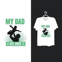 Dad t shirt template design. vector