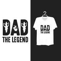 Dad t shirt template design. vector