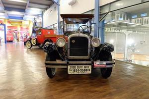 Batu, East Java, Indonesia - August  10, 2022, Dodge Depot Hack, 1924-3500cc,  Antique Black Uniq Car in Angkut museum photo