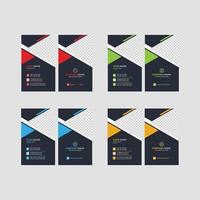 Modern Creative Business Card Template Pro Vector, Elegant Visiting Card Design Layout vector