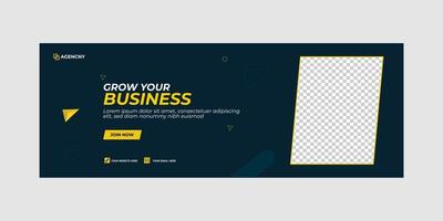 business banner template for social media promotion vector