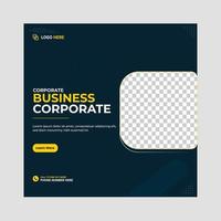 Online business promotion post template vector