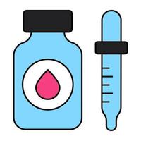 An icon design of eye drops vector