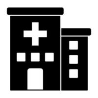 icono de diseño moderno del hospital vector