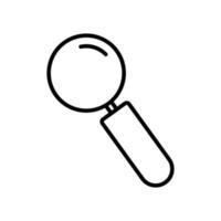 Search line icon illustration. Simple vector design editable