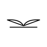 Open book line icon illustration. icon illustration related to read. Simple vector design editable.