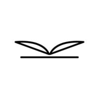 Open book line icon illustration. icon illustration related to read. Simple vector design editable.