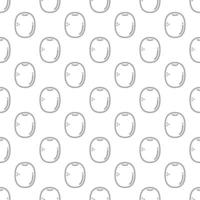 Kiwi seamless pattern background . vector