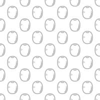 Kiwi seamless pattern background . vector