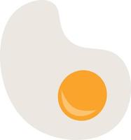 scrambled eggs on a white background vector