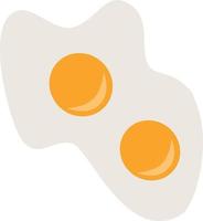 scrambled eggs on a white background vector