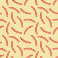 Seamless pattern with sausages vector