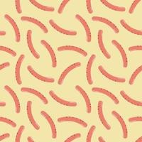 Seamless pattern with sausages vector