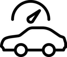 Ilustración de vector de coche en un fondo. Símbolos de calidad premium. Iconos vectoriales para concepto y diseño gráfico.