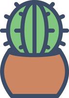 ilustración de vector de cactus en un fondo. símbolos de calidad premium. iconos vectoriales para concepto y diseño gráfico.