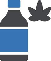 ilustración de vector de botella en un fondo. símbolos de calidad premium. iconos vectoriales para concepto y diseño gráfico.