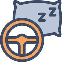 sleep steering vector illustration on a background.Premium quality symbols.vector icons for concept and graphic design.