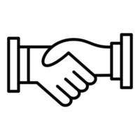 Handshake Icon Style vector