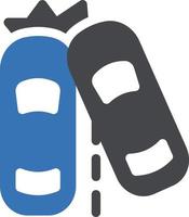 ilustración vectorial de accidente automovilístico en un fondo. símbolos de calidad premium. iconos vectoriales para concepto y diseño gráfico. vector