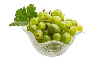 Gooseberry on white photo