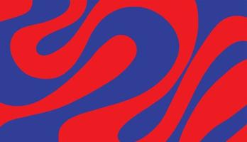 Abstract liquid with red and blue background vector