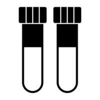 An editable design icon of sample tubes, lab apparatus vector