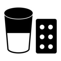 A unique design icon of pills strip vector