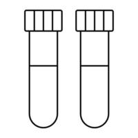 An editable design icon of sample tubes, lab apparatus vector