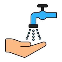 Modern design icon of water tap vector