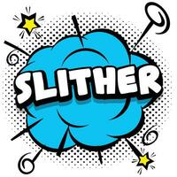 slither Comic bright template with speech bubbles on colorful frames vector