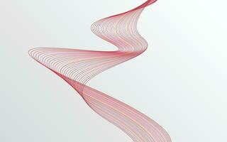 Wave of the many colored lines. Abstract wavy stripes background isolated vector