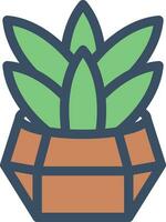 ilustración de vector de cactus en un fondo. símbolos de calidad premium. iconos vectoriales para concepto y diseño gráfico.